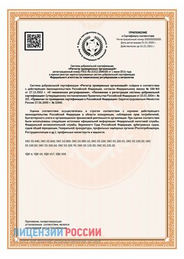 Приложение СТО 03.080.02033720.1-2020 (Образец) Арзамас Сертификат СТО 03.080.02033720.1-2020
